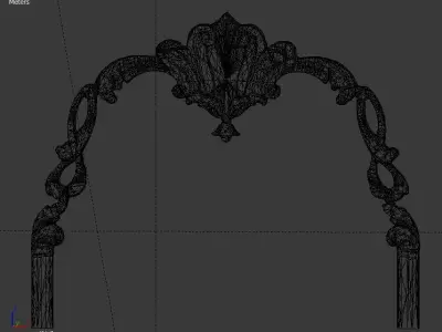 Classic decor ornament v-3D model 30 3D model