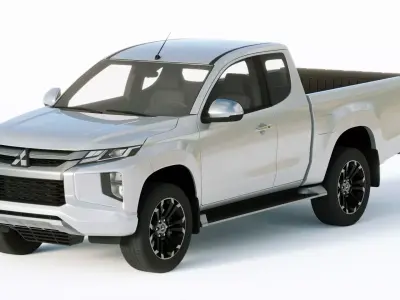 Mitsubishi L200 Extended Cab 2019 3D model