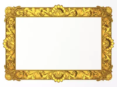 Carved Picture Frame 3D model purchase