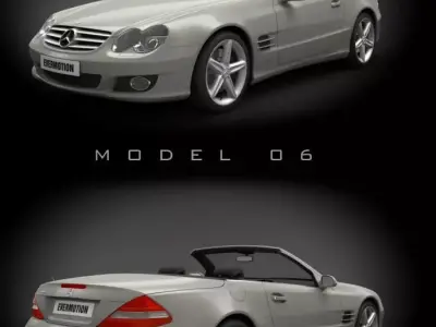 Mercedes SL500 3D model