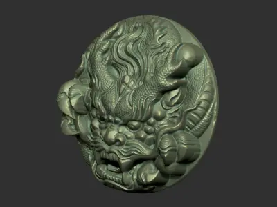 angry dragon 3D print model