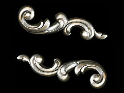 Classic carved 107 3D model