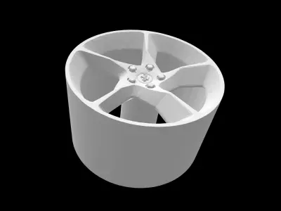 Ferrari Daytona SP3 oem scalable and printable rims 3D print model