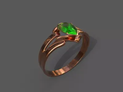 High-Quality 3D Ring Model Low-poly 3D model 31