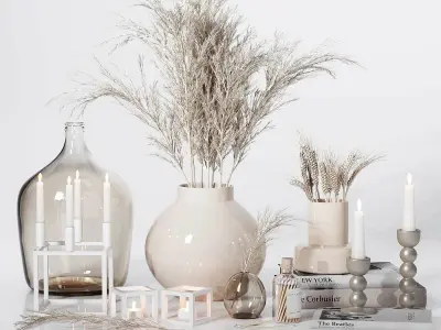 Neutral Decorative Set 04 3D model