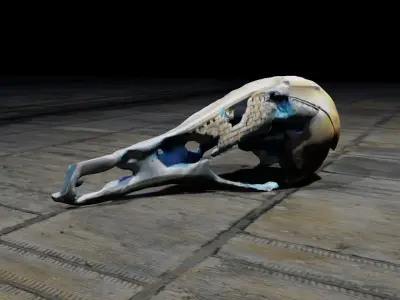 Robotic Hammer Free low-poly 3D model