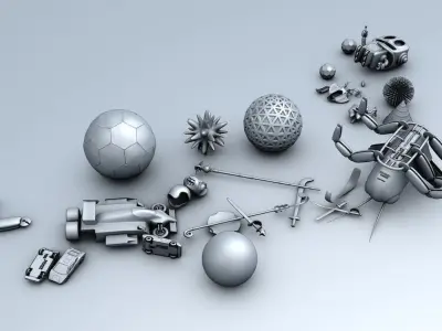 Playground C4D 3D model