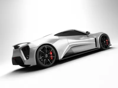 Zenvo ST1 Super Car 3D model