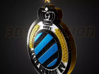 Club Brugge logo - Cinematic - 3D print 3D model