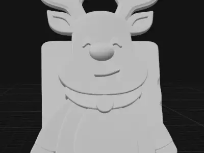 Reindeer phone stand 3D print model