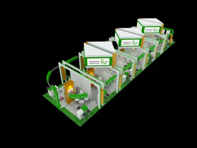 Singapore Education Exhibition 6 x 24 booth 3D model