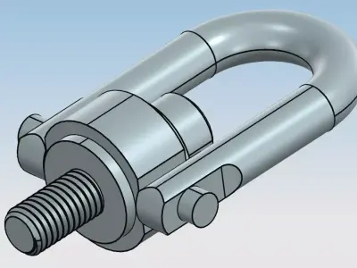 M10 hoist ring 3D print model
