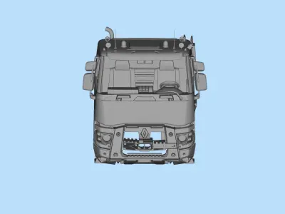 French 3D print Truck Cab  series K 3  RC car body 3D print model