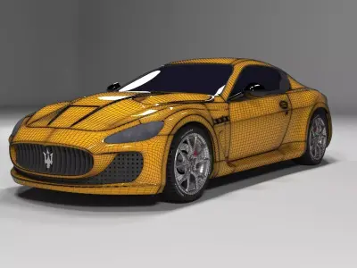 Maserati GT Low-poly 3D model