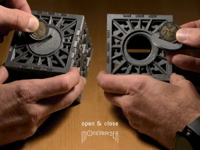 MoneyRaiser Savings Box 3D print model