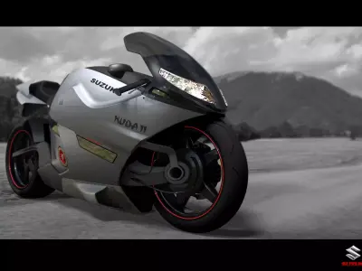 suzuki concept bike Low-poly 3D model