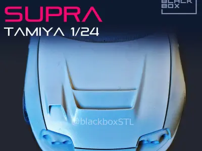 SUPRA VRS CUSTOM HOOD FOR TAMIYA 1-24 MODELKIT 3D print model