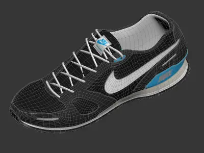Shoes Nike Waffle Trainer 3D model