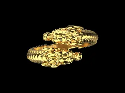 Dragon Ring  0149 3D print model
