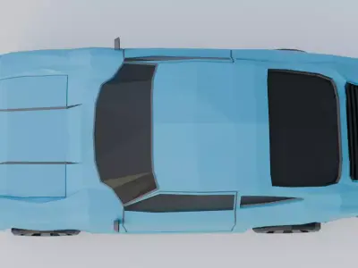 Porshe 911 1967 year Low-poly 3D model