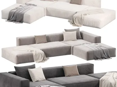 Happy Grafit Loft Sofa Cento 3D model