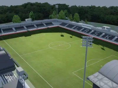 Raiffeisen Arena Pasching Austria Low-poly 3D model