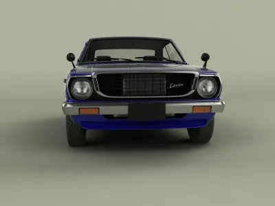 Toyota Corolla Levin coupe TE37 3D model