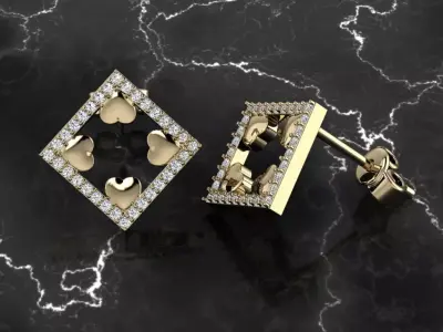 Jewelry Earring 3D print model