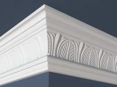 Decorative Crown Molding 3D model shop