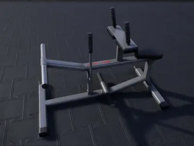 Seated Calf Raise Low-poly 3D model