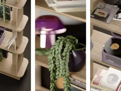 Alive Audio Turntable Rack 3D model