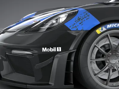 Porsche 718 Cayman GT4 RS Clubsport 2022 3D model