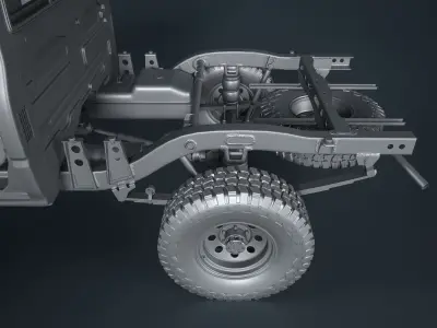 Toyota Hilux Pickup Truck - detailed model  3D model