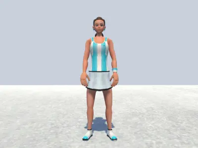 Tennis Avatar 2 female 3D model