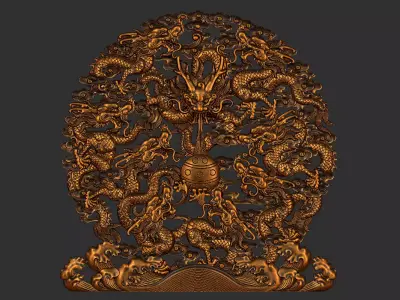 dragons leaf 3D print model