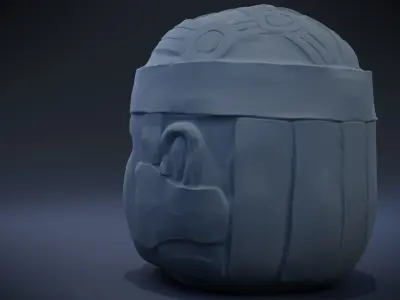Olmec Head 3D print model