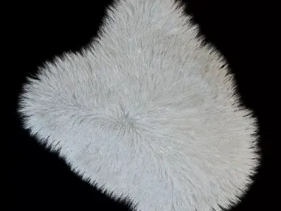 Fur with long pile 3D model