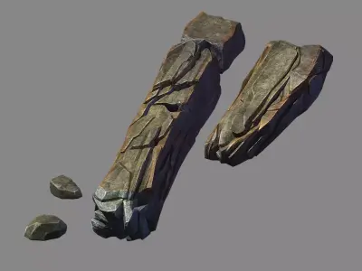 Stone Funeral Place - Stone Bridge 01 3D model