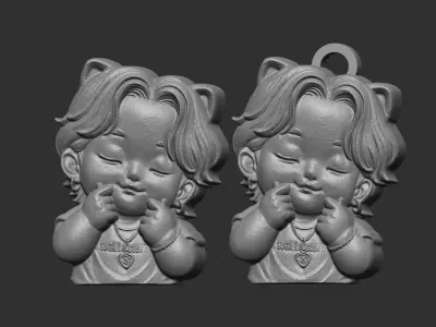 bts heart cnc model  3D print model