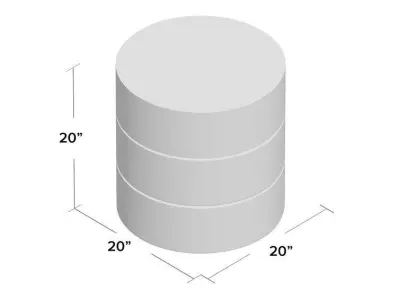 Abdallah Drum End Table Free 3D model