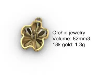 Orchid Jewelry   3D print model