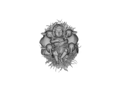 Pendant Baby Jesus Pendant Jesus Pendant Trending  3D print model