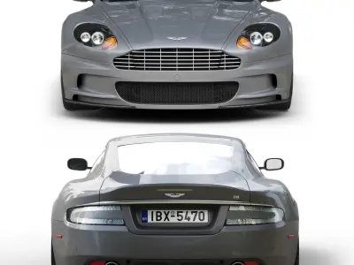 ASTON MARTIN DBS I Low-poly 3D model