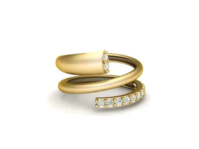 Luxury Engagement ring 3d Printable Model 3D print model shop