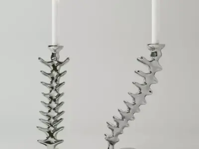 Vertebra Candlesticks by Michael Aram 3D model