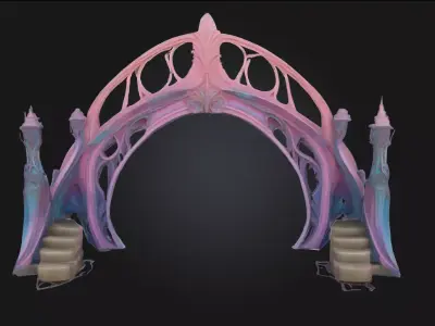 Enchanted Archway  A Gateway to the Mystical Unknown 3D model