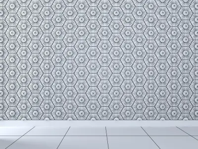 3d wall panel Low-poly 3D model