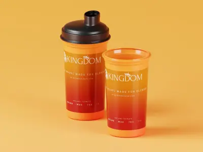 Protein Shaker  Low-poly 3D model