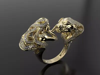 Magerit Instinto ring 3D print model