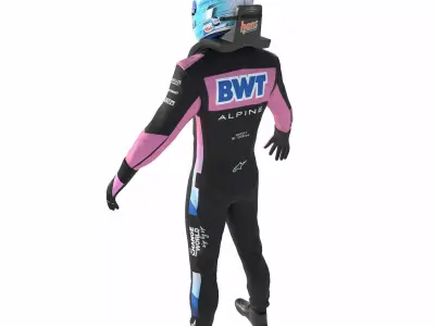F1 Alpine Suit 2024 3D model